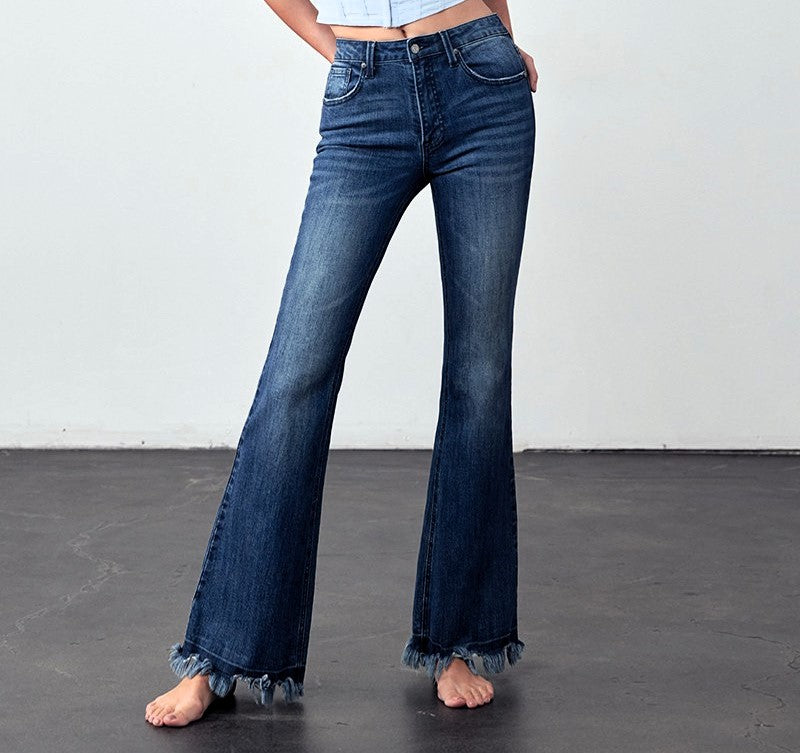 High Elastic Skinny Flare Jeans