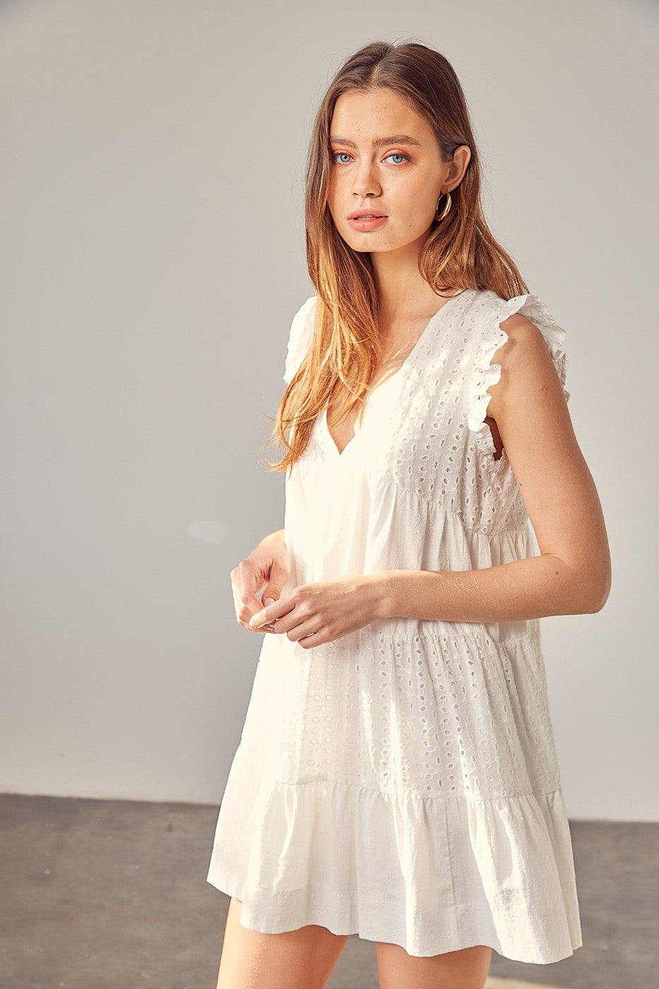 Flower Child Eyelet Dress Clothing Mustard Seed   