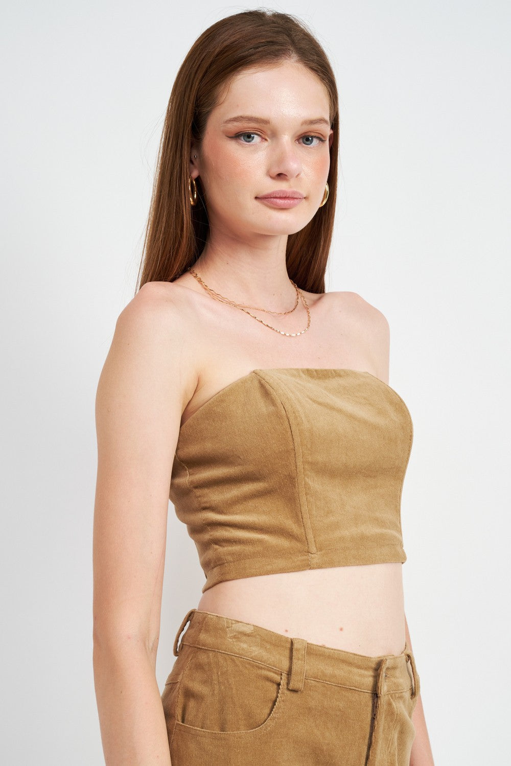 Corduroy Bustier Tube Top Clothing Emory Park   