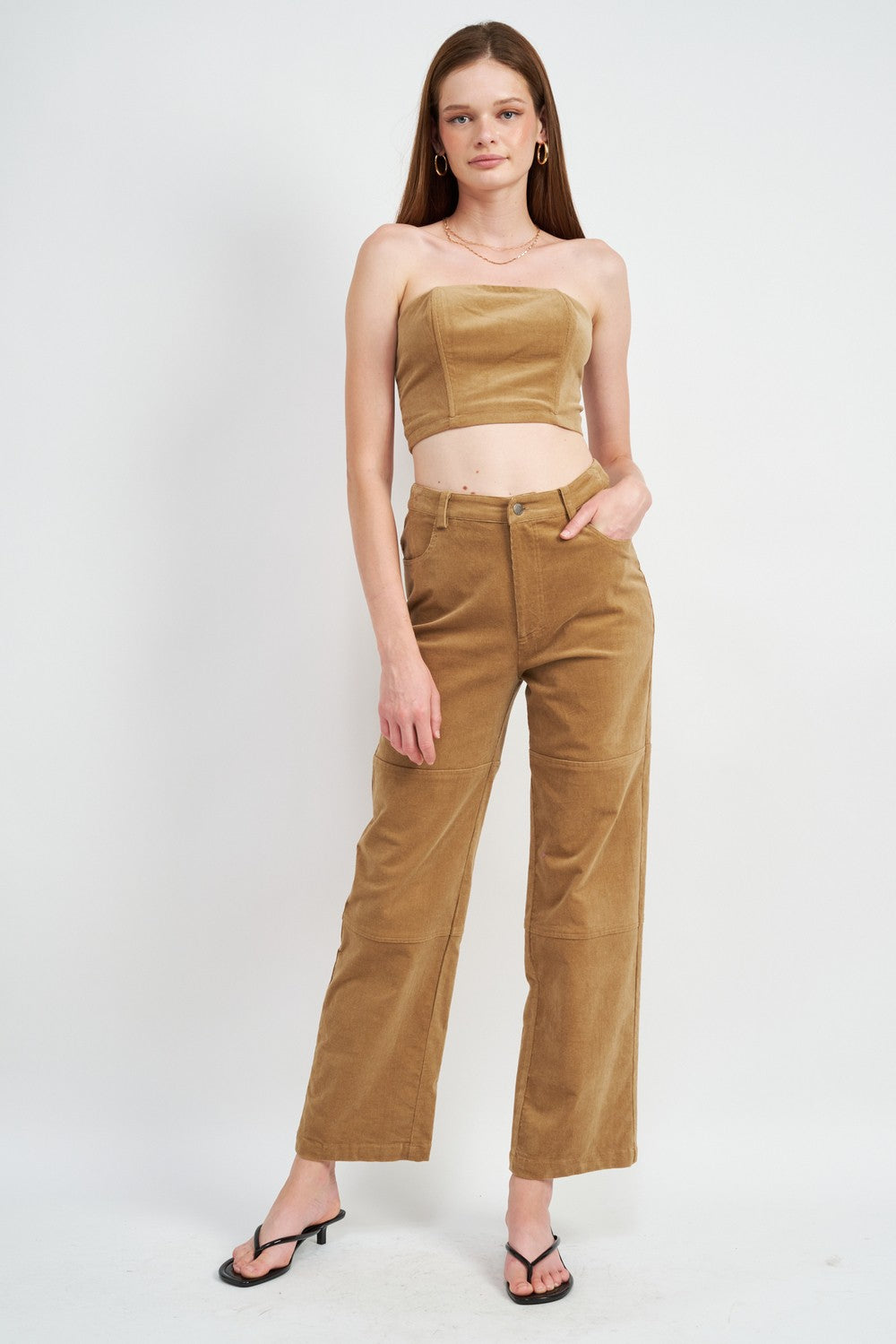 Corduroy Bustier Tube Top Clothing Emory Park   