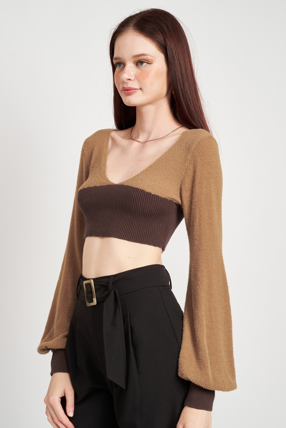 Knit Rib Cropped Top Clothing Emory Park   