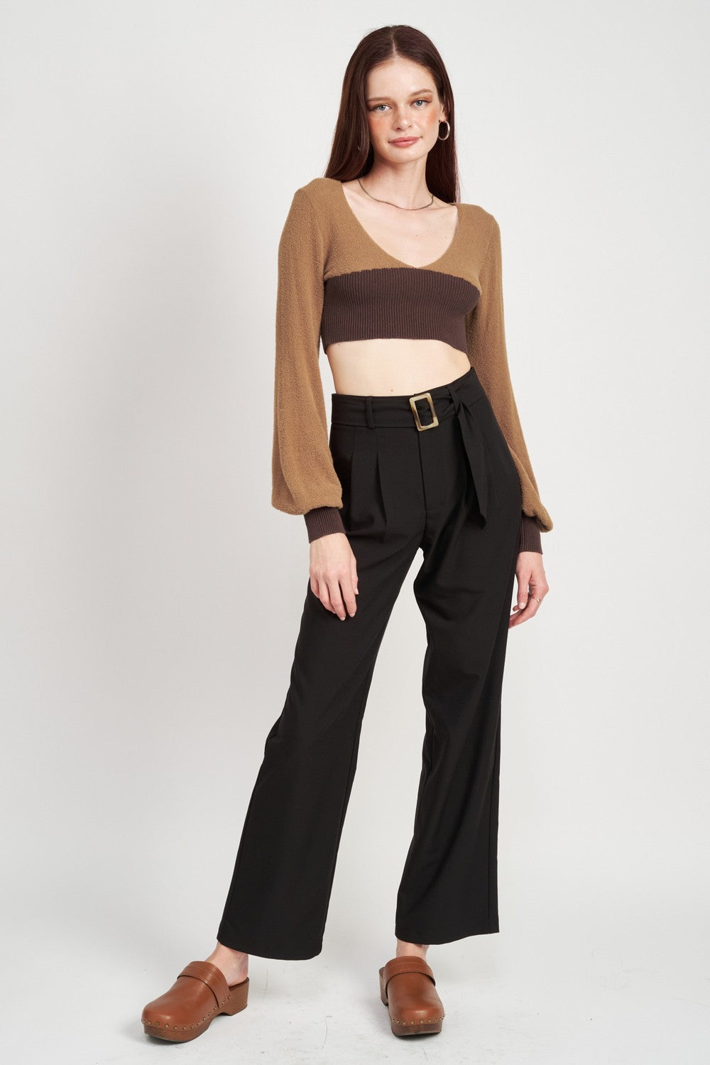 Knit Rib Cropped Top Clothing Emory Park   