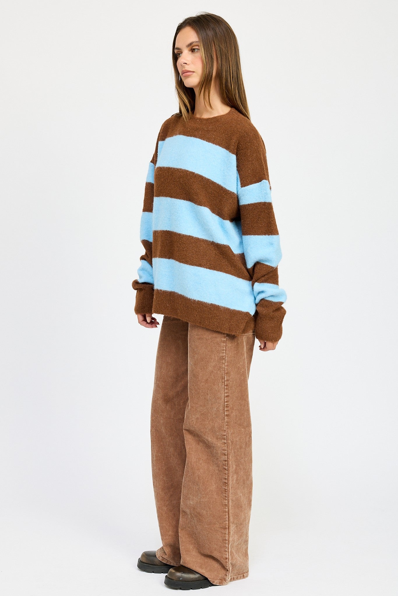 Oversized Striped Jumper Sweater Clothing Emory Park   