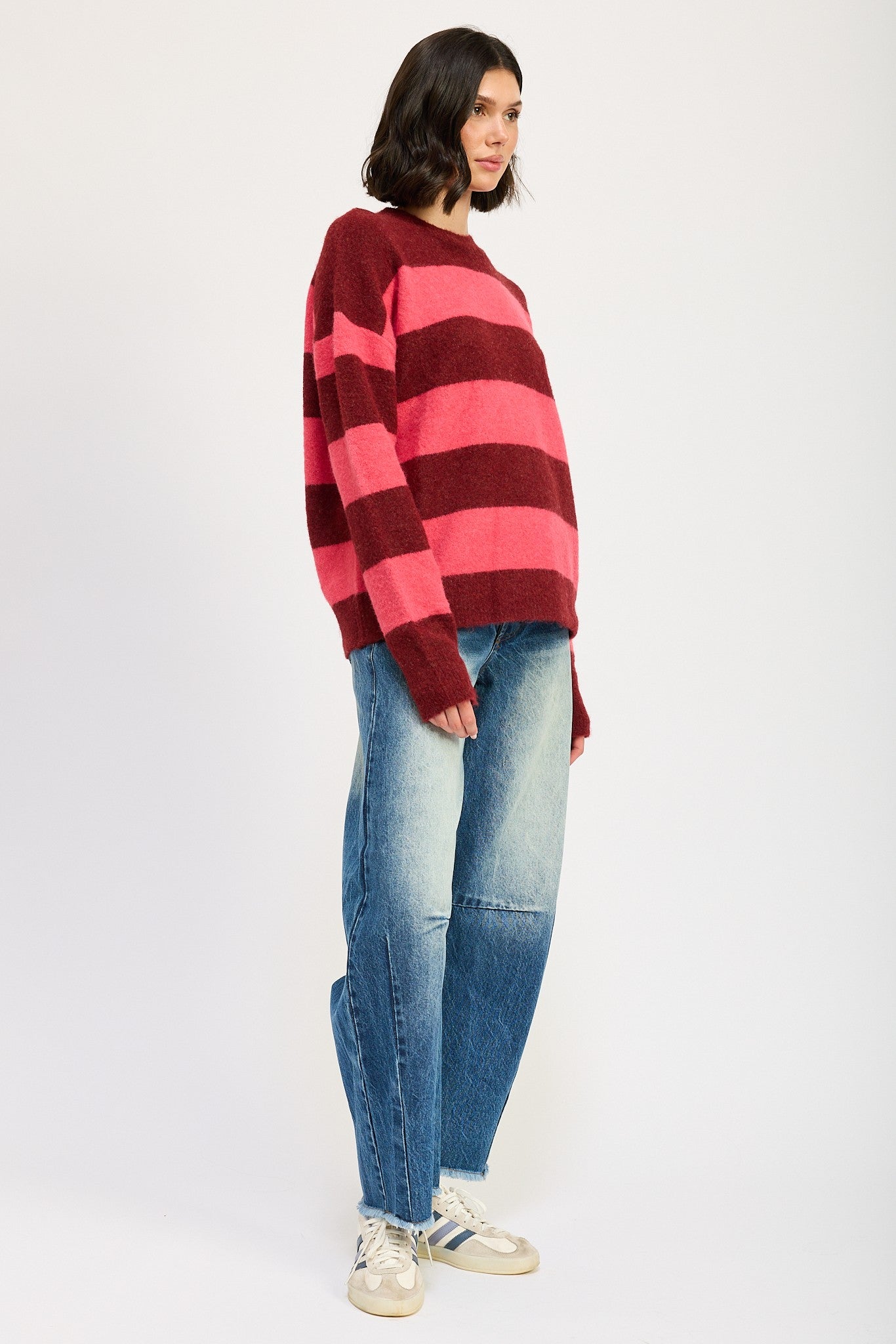 Oversized Striped Jumper Sweater Clothing Emory Park   