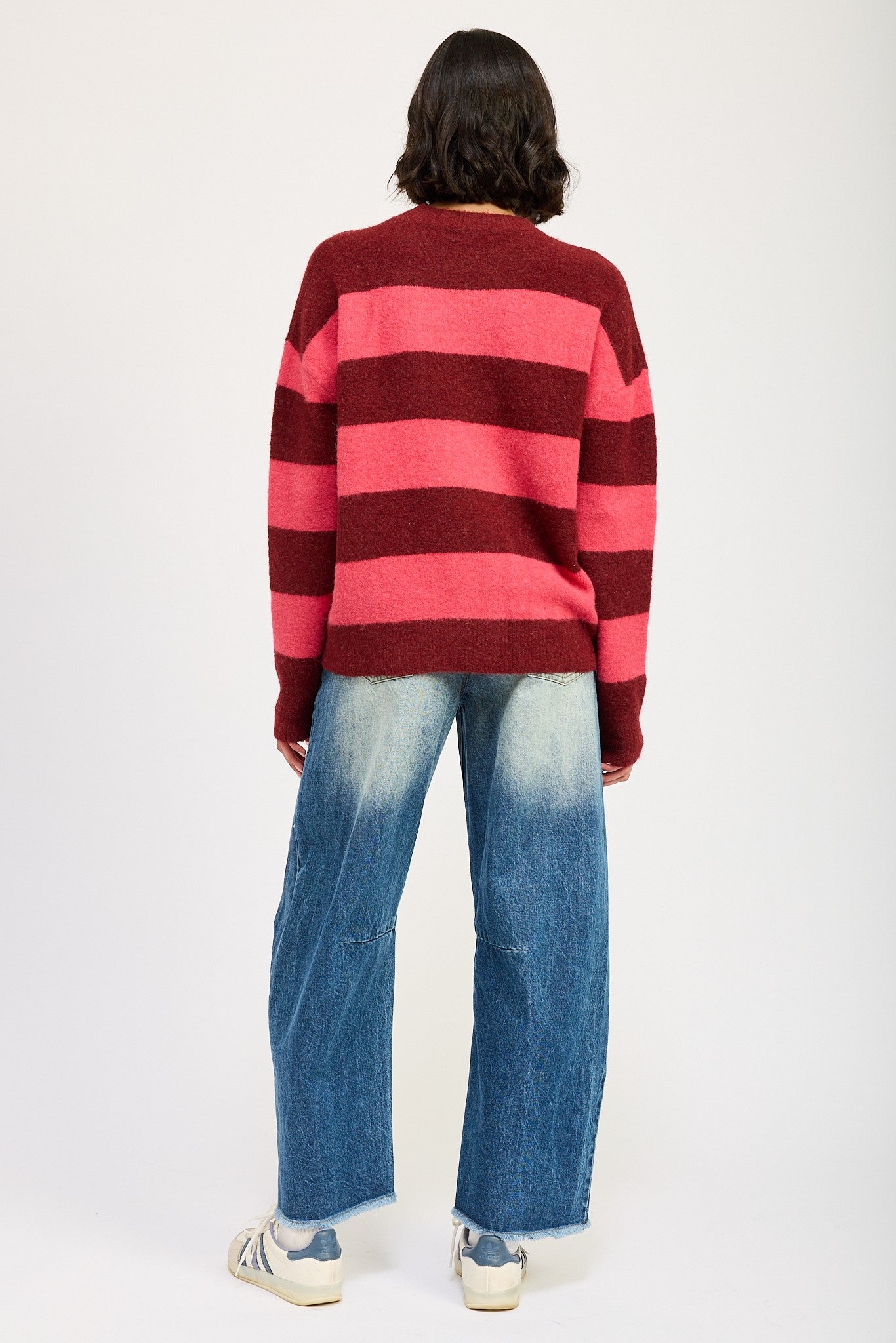 Oversized Striped Jumper Sweater Clothing Emory Park   