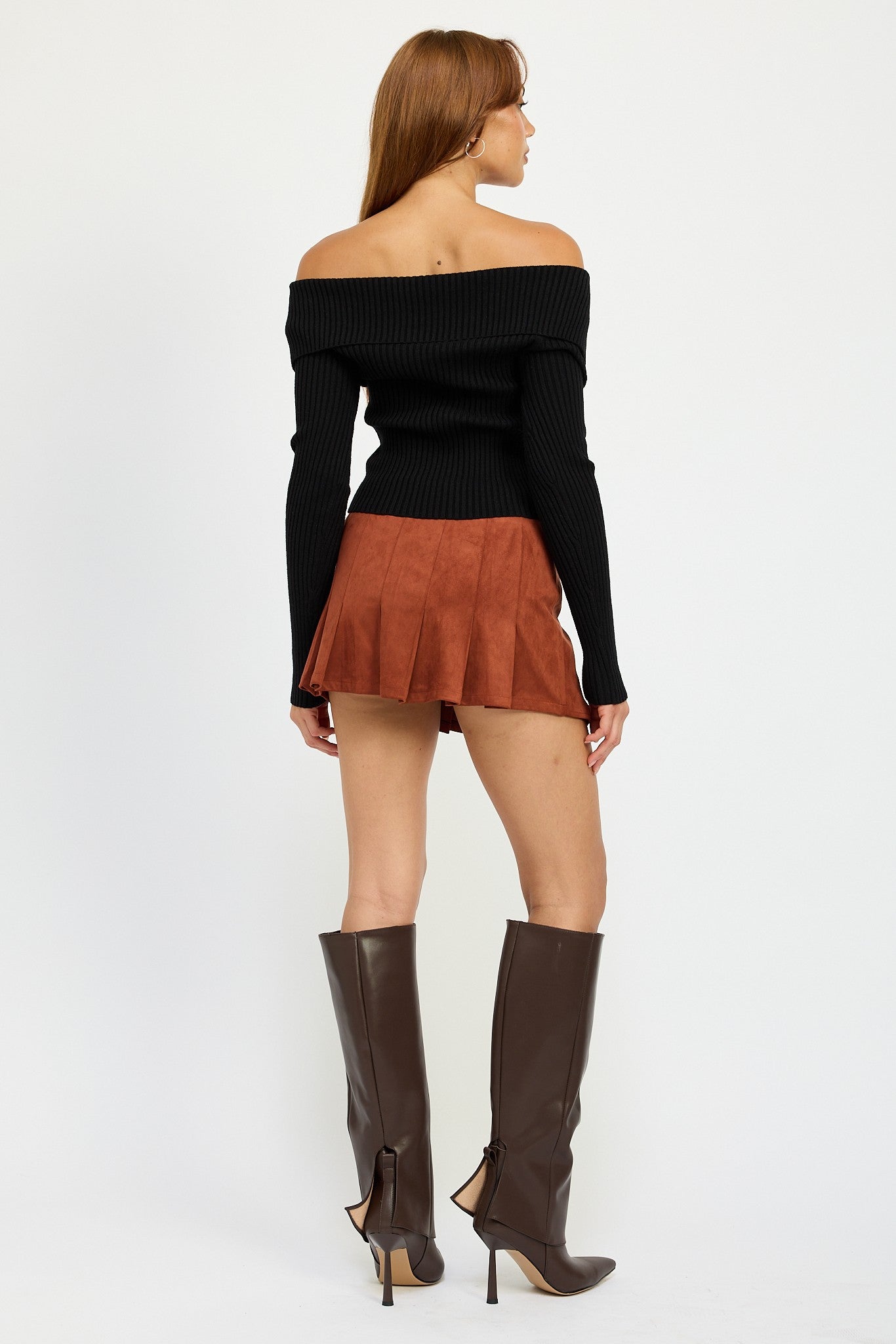 Wrapped Buckle Belt Mini Skirt Clothing Emory Park   