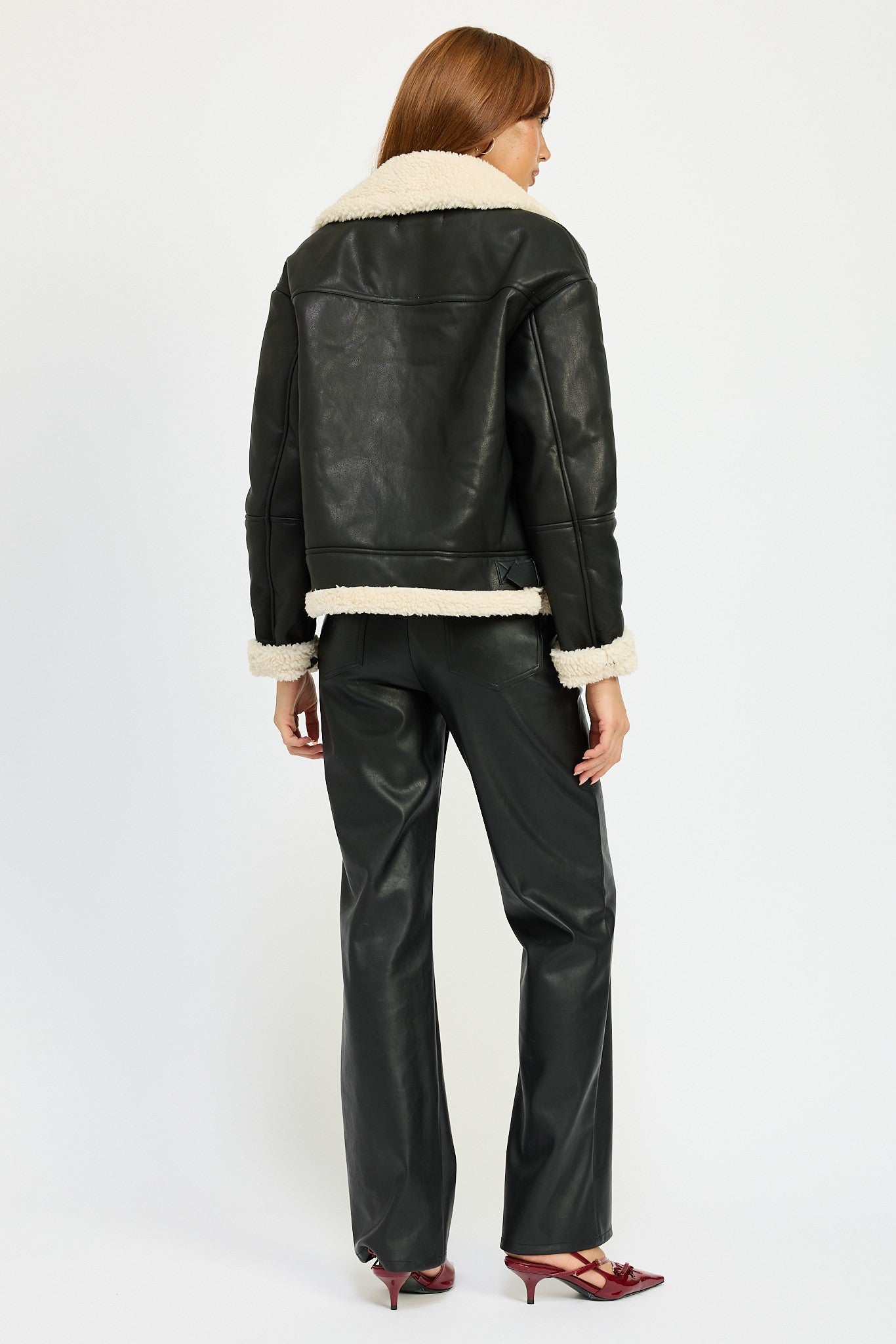 Shearling Moto Jacket Clothing Emory Park   