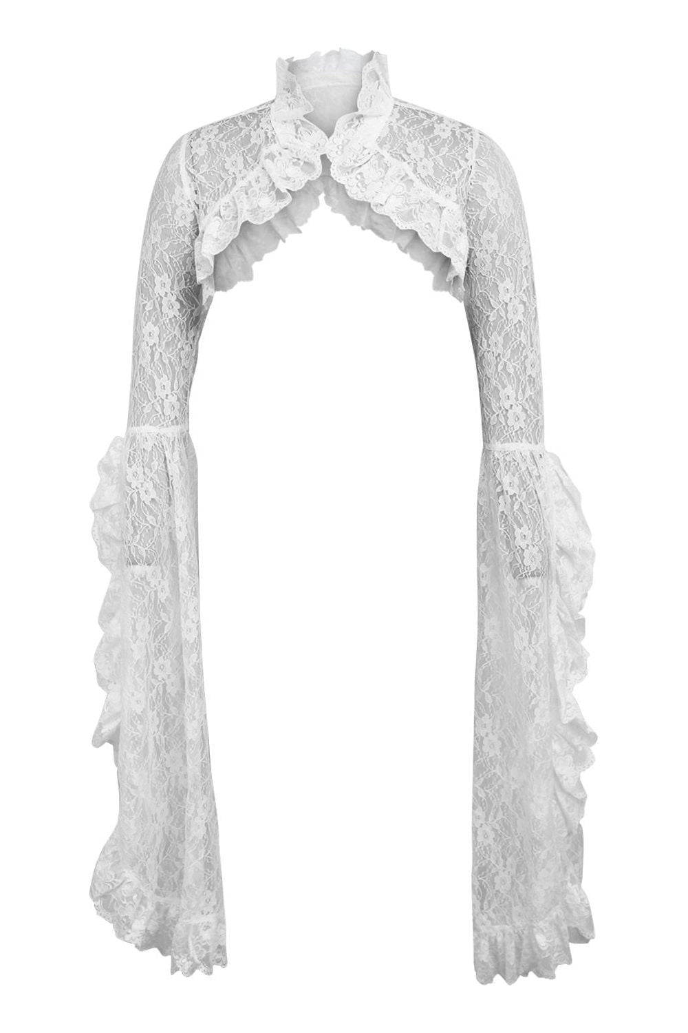 Romantic Lace Shrug Bolero Jacket Clothing The Melted Manor   