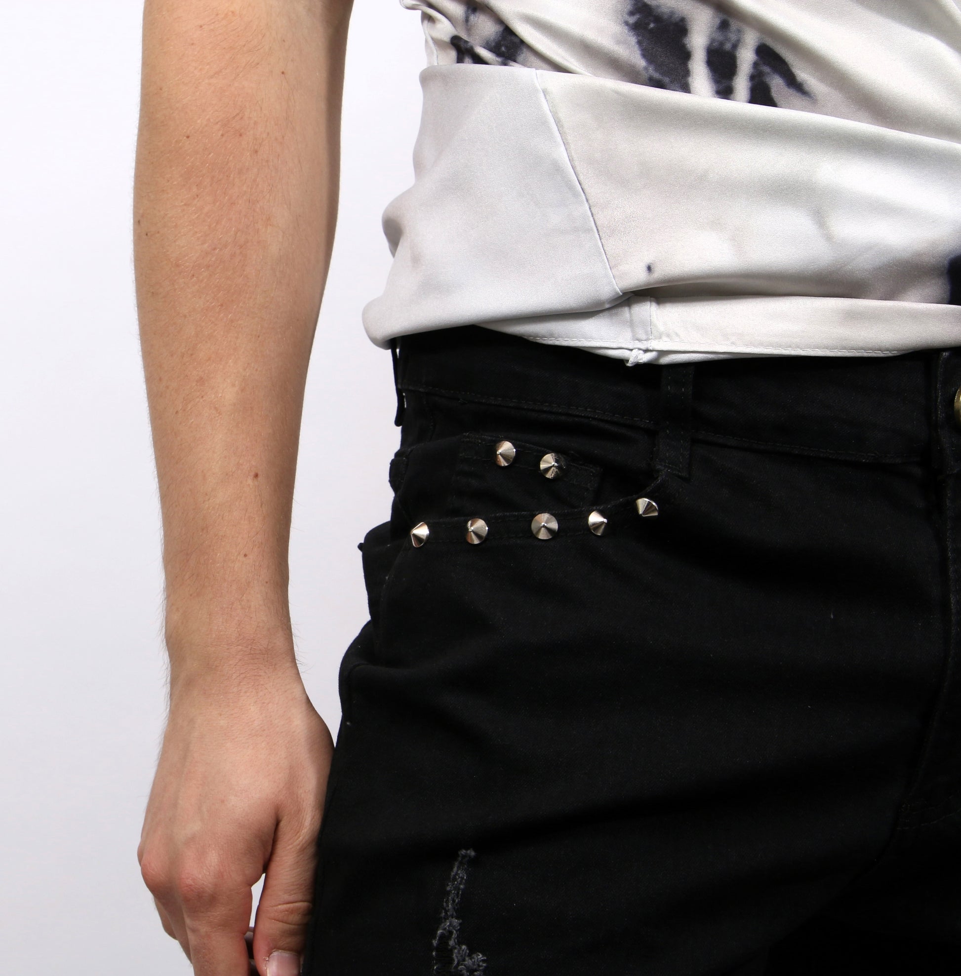 Studded Black Jeans Clothing Venuex S  