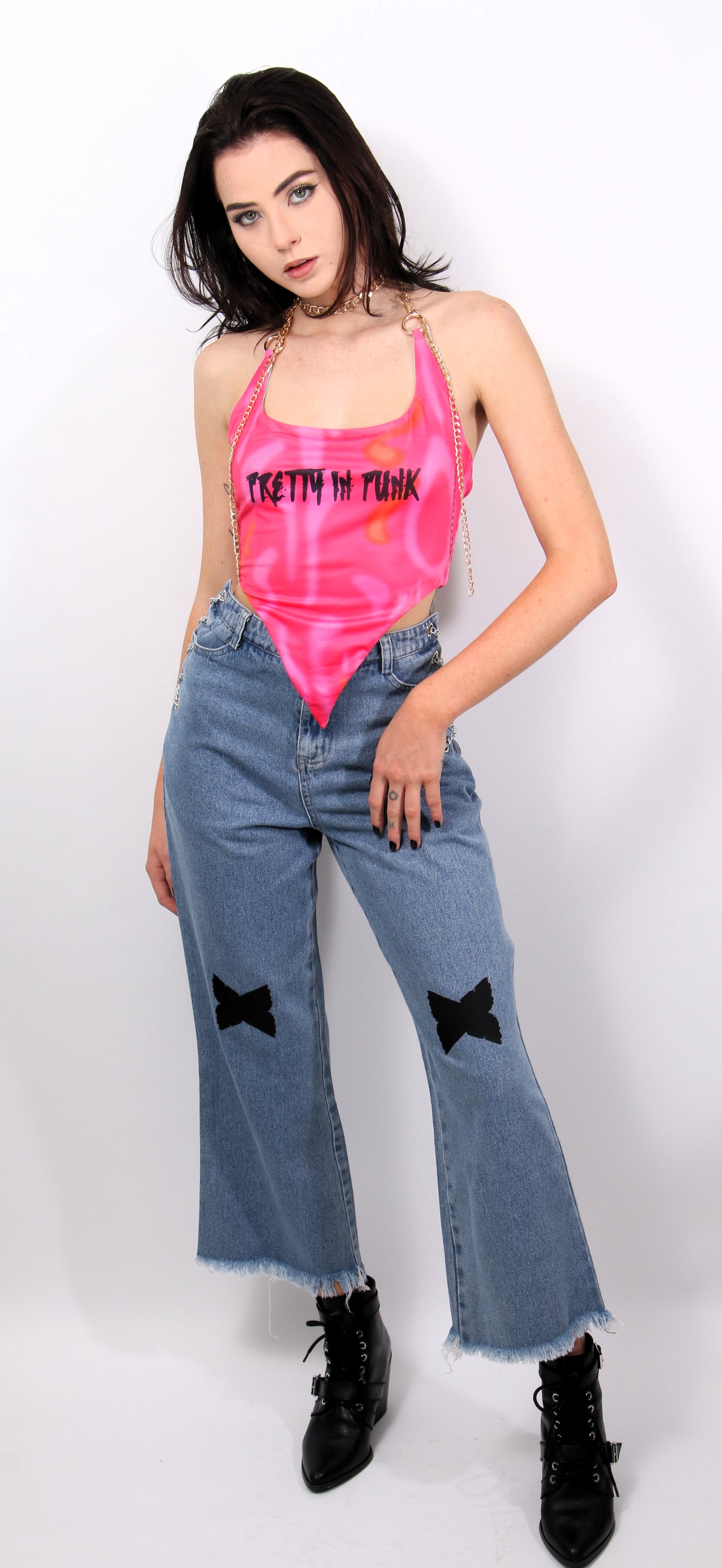 Side Chain Jeans Clothing Venuex   