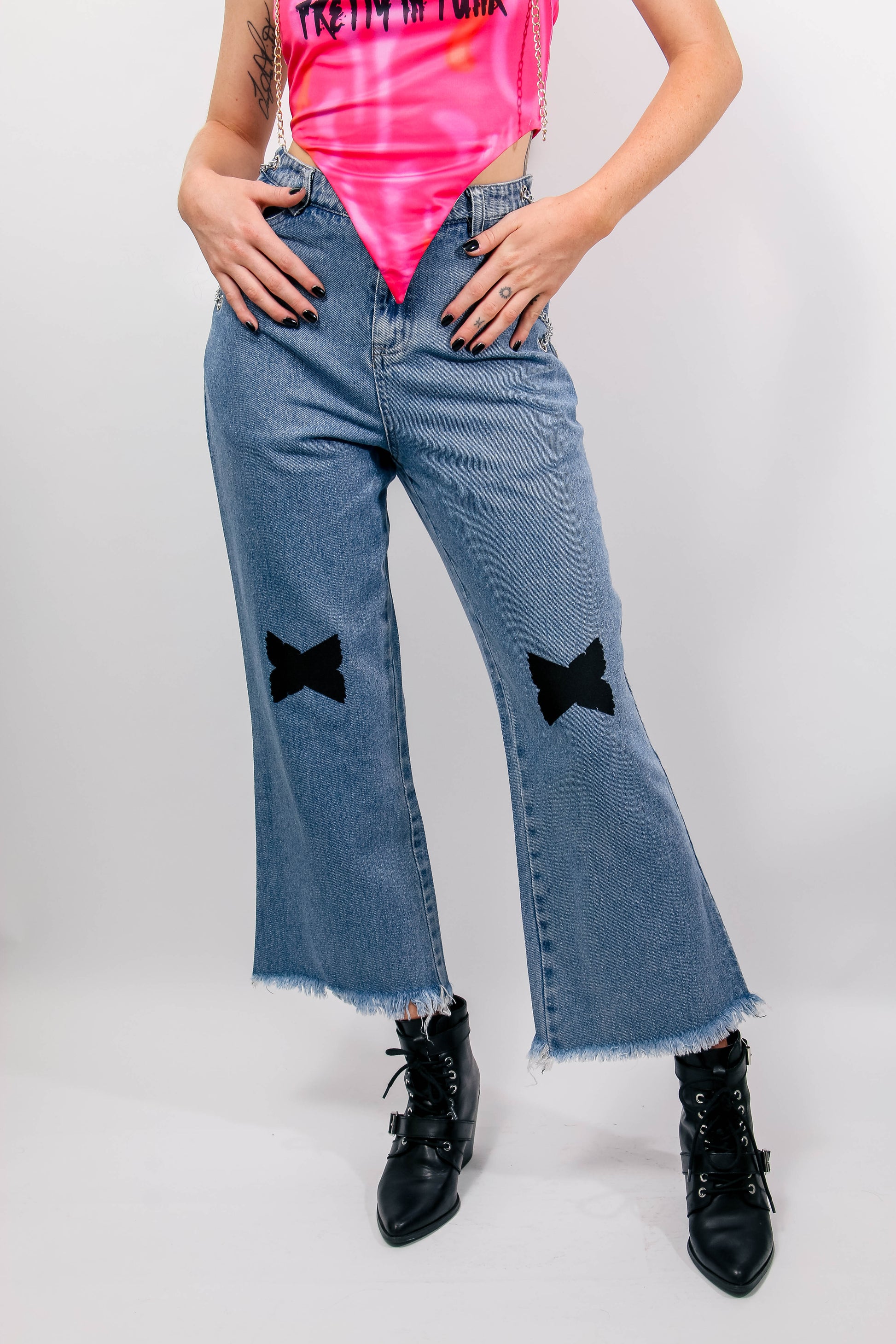 Side Chain Jeans Clothing Venuex   