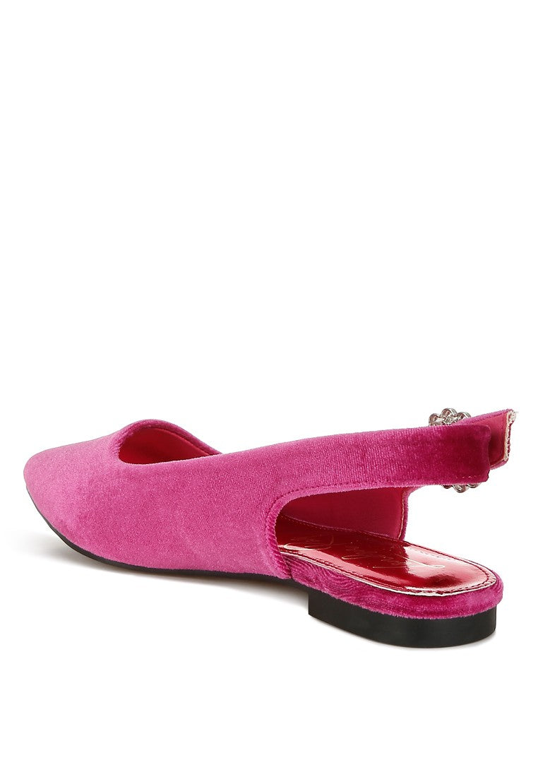 Dolan Velvet Slingback Flat Sandals Shoes Rag Company   