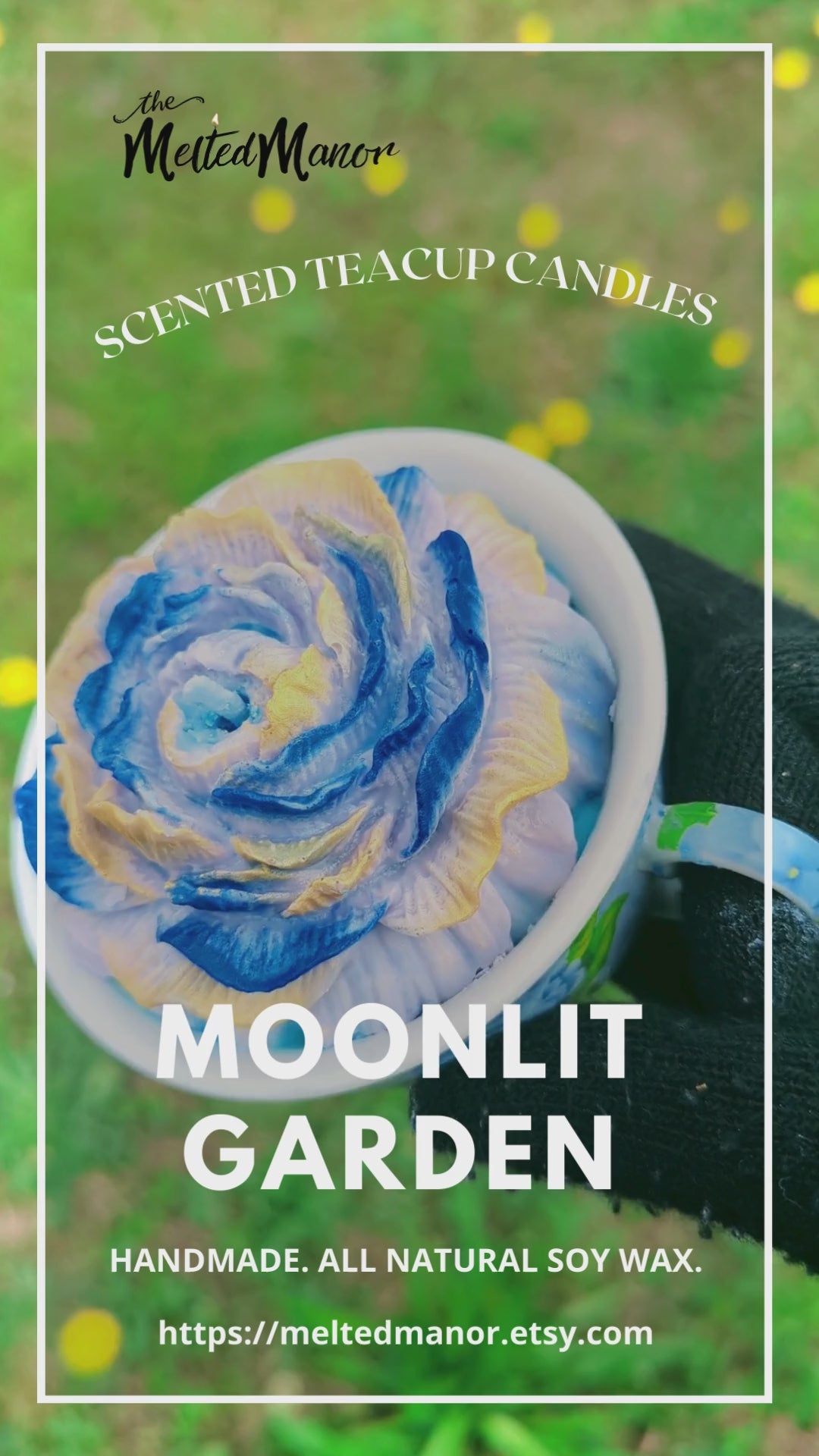 Moonlit Garden Scented | Soy Teacup Candle candle The Melted Manor